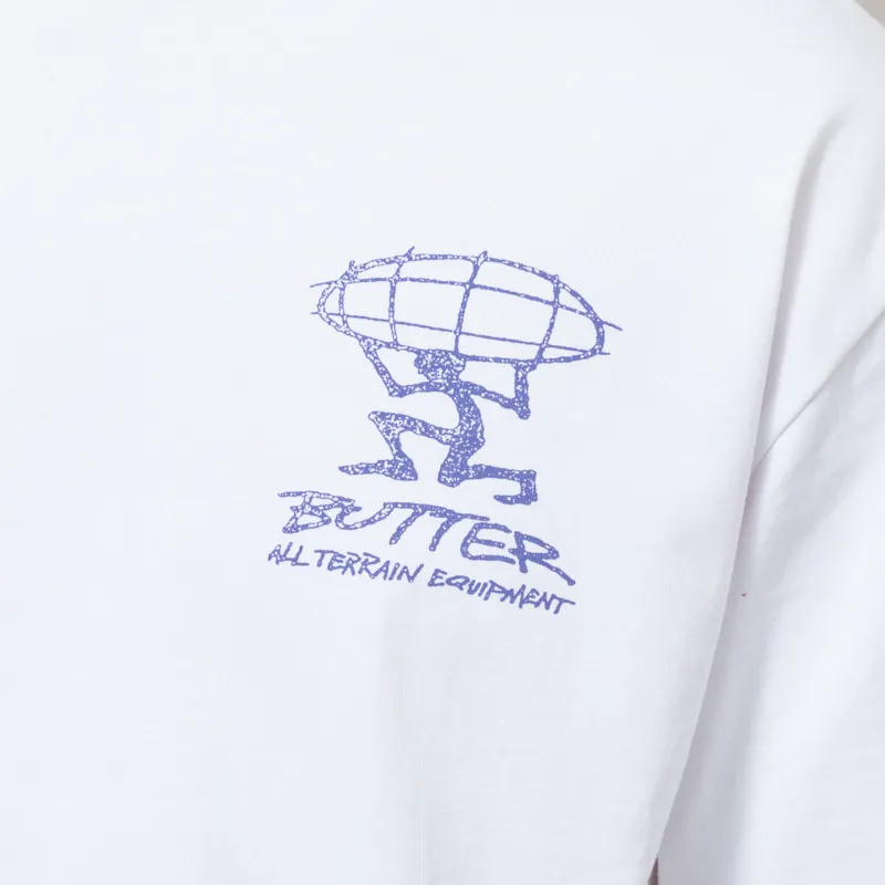 Butter Goods Terrain T Shirt White-6