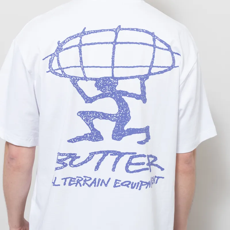 Butter Goods Terrain T Shirt White-5