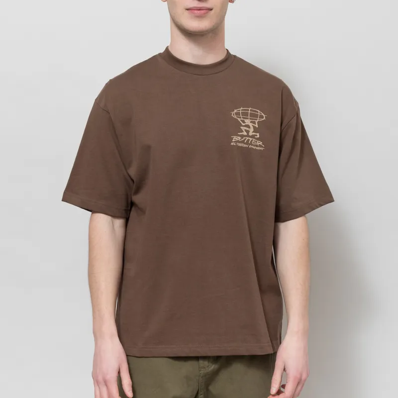 Butter Goods Terrain T Shirt Brown-1