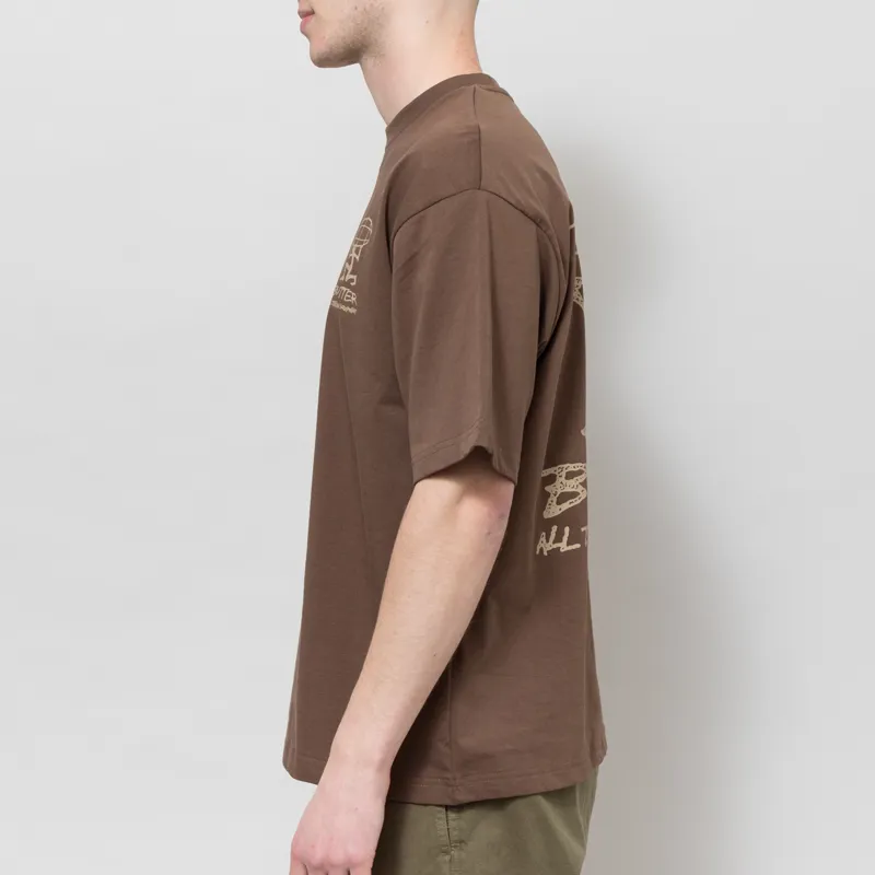 Butter Goods Terrain T Shirt Brown-3