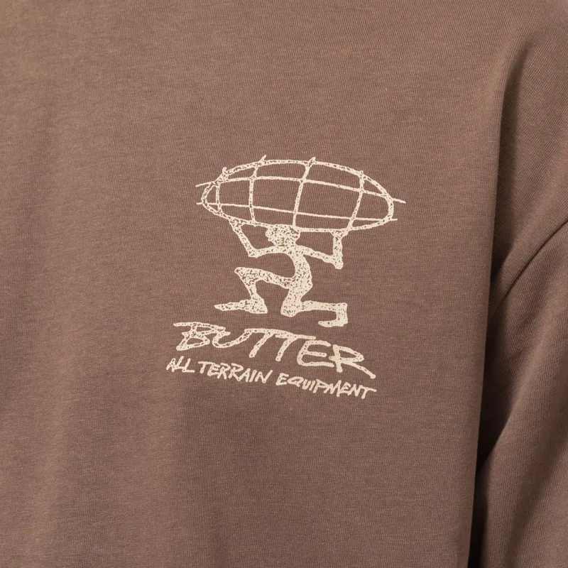 Butter Goods Terrain T Shirt Brown-5