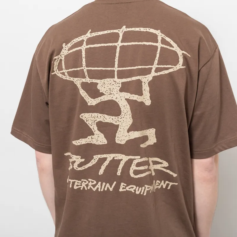 Butter Goods Terrain T Shirt Brown-6