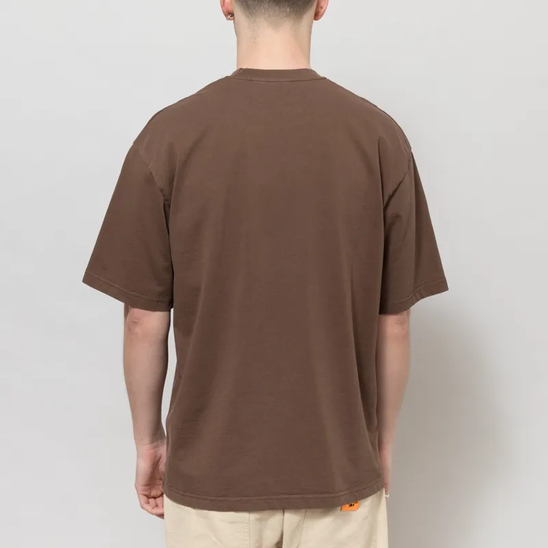 Butter Goods Basic T Shirt Washed Brown-1