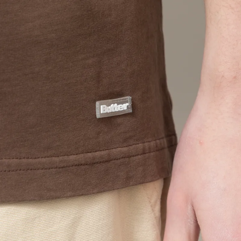 Butter Goods Basic T Shirt Washed Brown-4