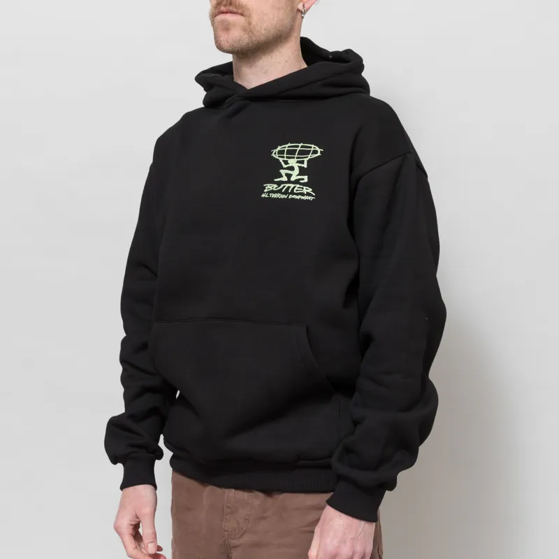 Butter Goods Terrain Pullover Hood Black-2