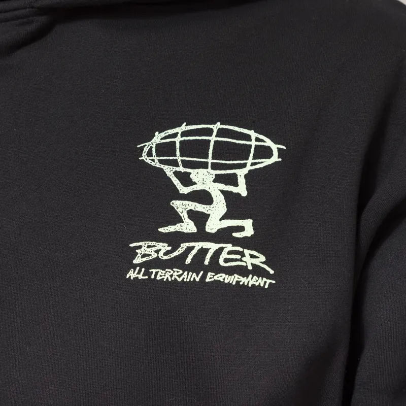Butter Goods Terrain Pullover Hood Black-7