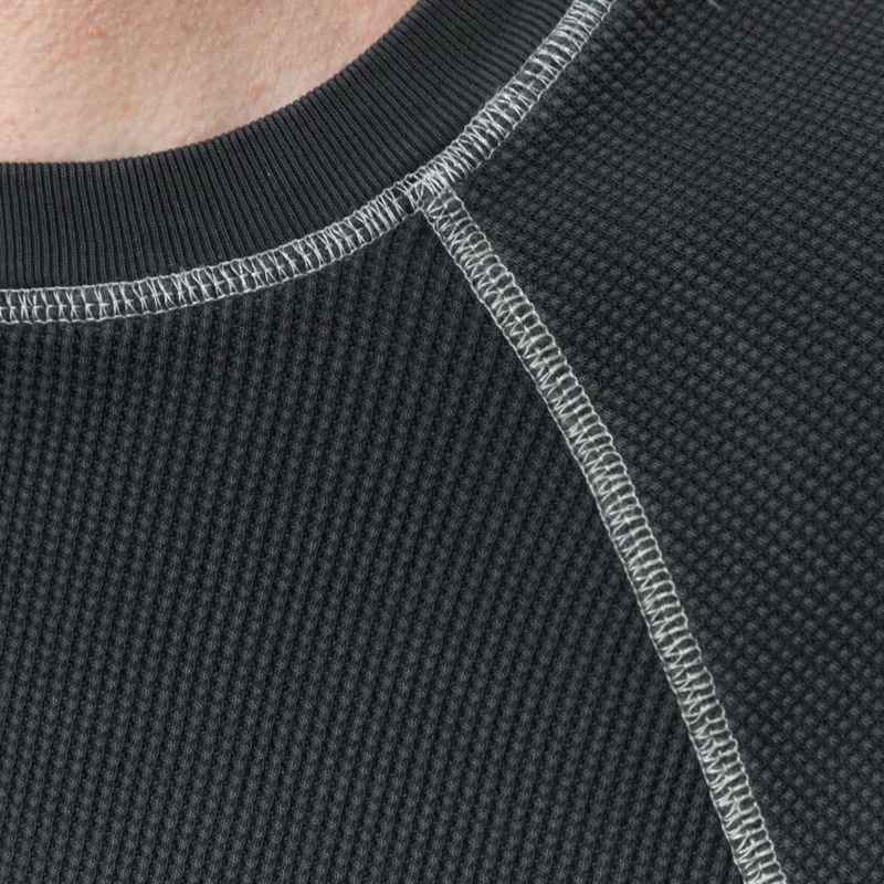 Butter Goods Waffle Long Sleeve Top Washed Black-4