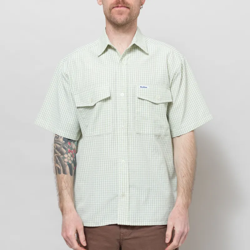 Butter Goods Grid Shirt Green