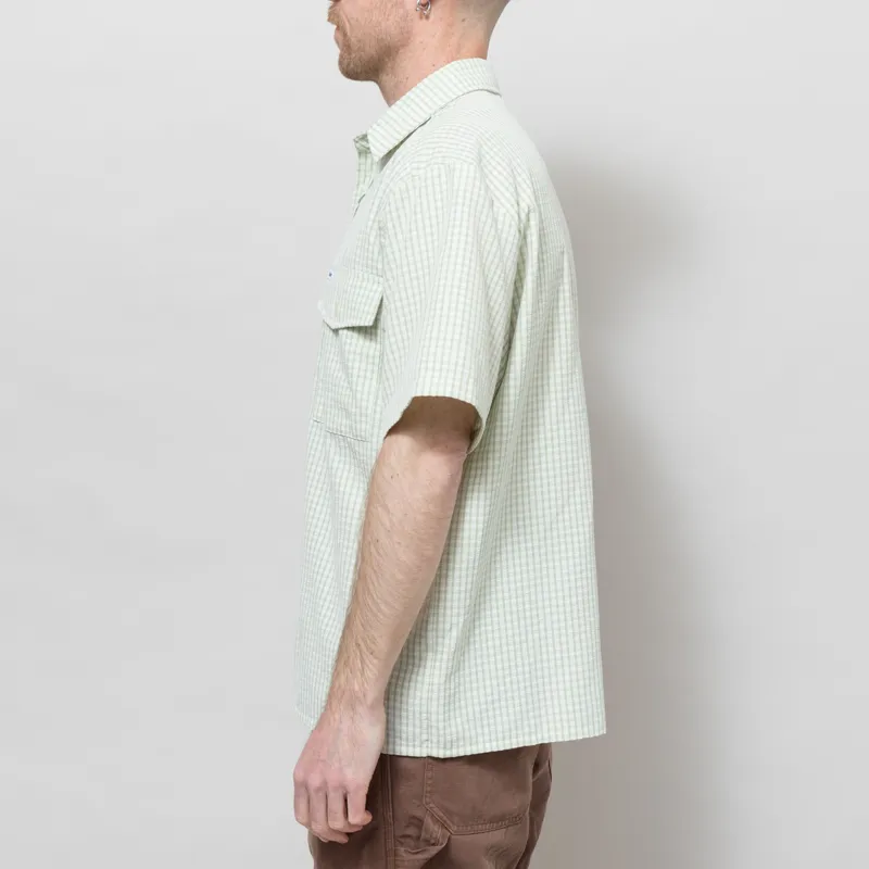 Butter Goods Grid Shirt Green-2