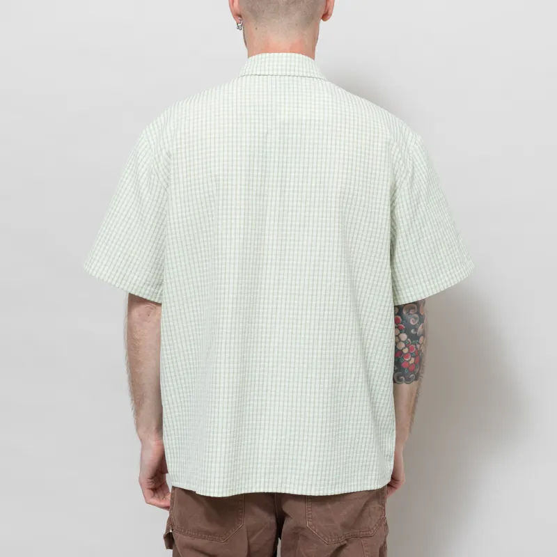 Butter Goods Grid Shirt Green-3