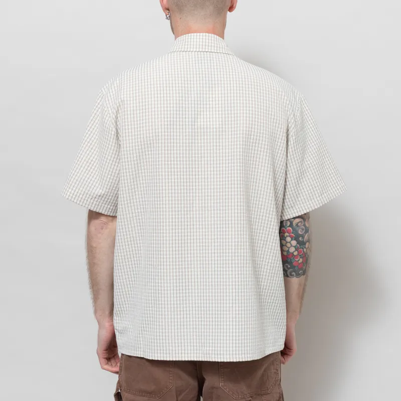 Butter Goods Grid Shirt Beige-3