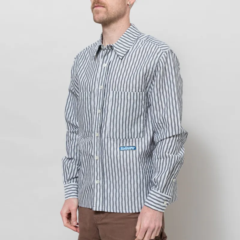 Butter Goods Stitch Shirt Grey-1