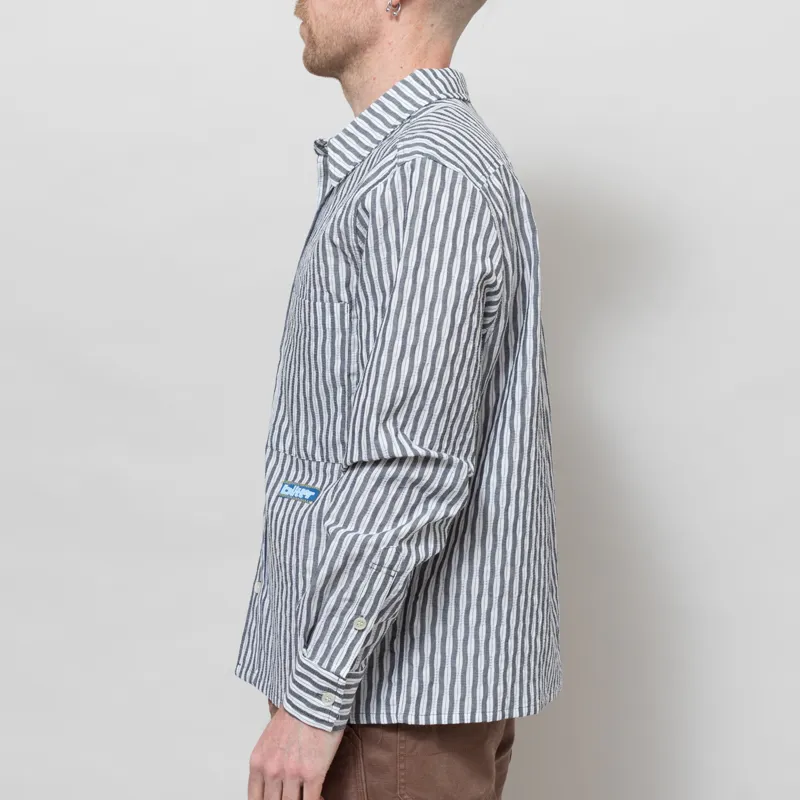 Butter Goods Stitch Shirt Grey-2