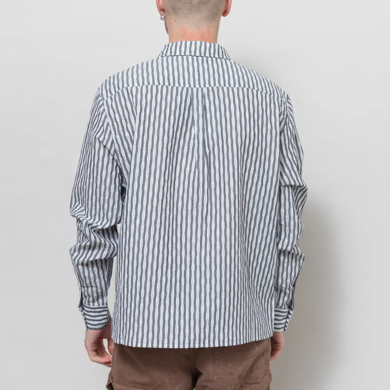 Butter Goods Stitch Shirt Grey-3