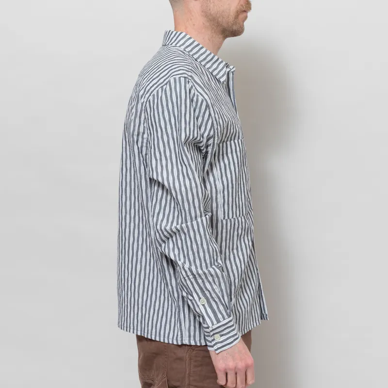 Butter Goods Stitch Shirt Grey-4