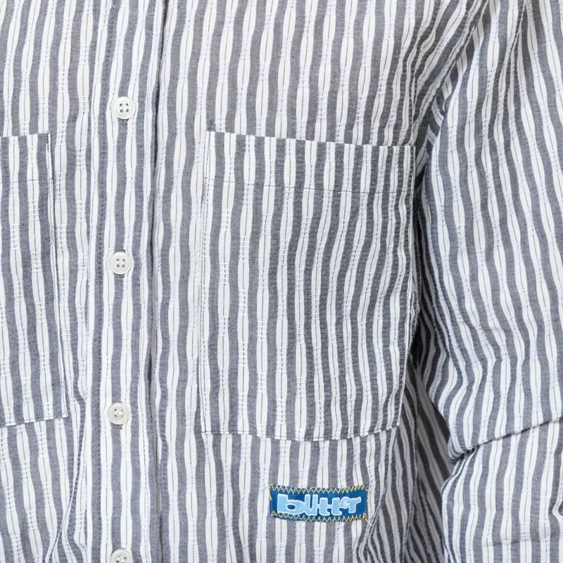 Butter Goods Stitch Shirt Grey-10