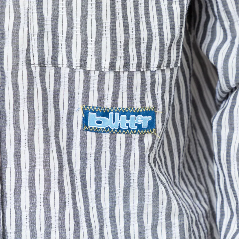 Butter Goods Stitch Shirt Grey-7