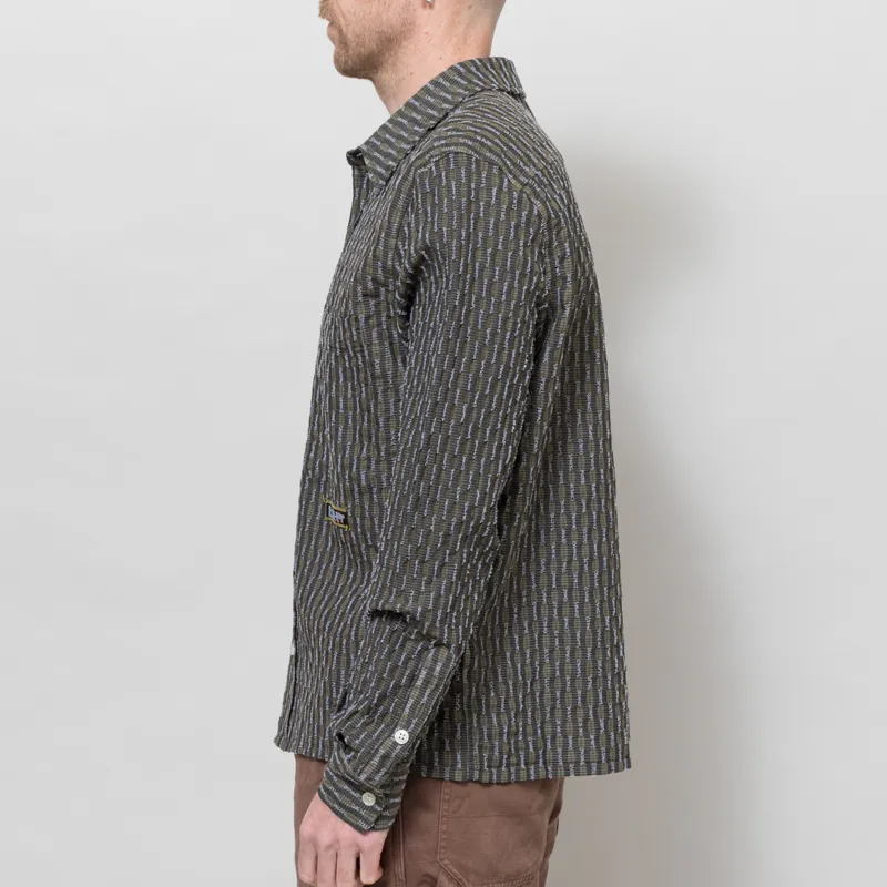 Butter Goods Stitch Shirt Moss-1