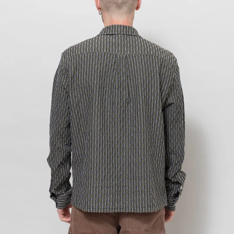 Butter Goods Stitch Shirt Moss-3