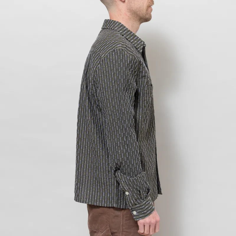 Butter Goods Stitch Shirt Moss-4