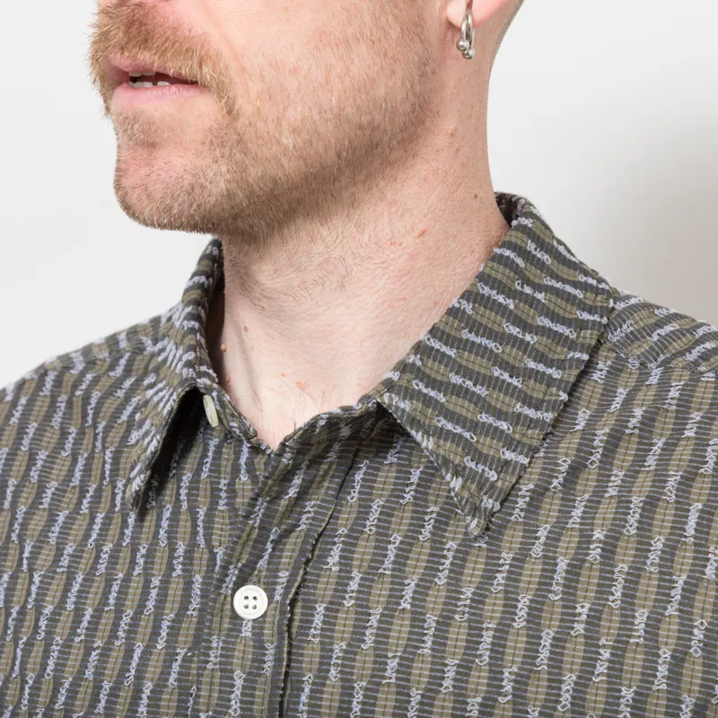 Butter Goods Stitch Shirt Moss-5