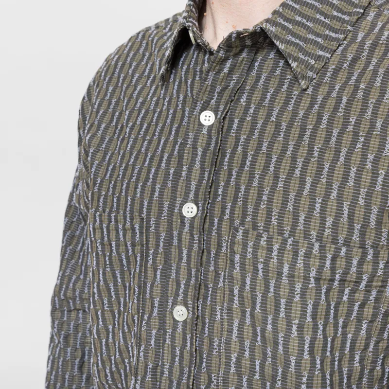 Butter Goods Stitch Shirt Moss-6