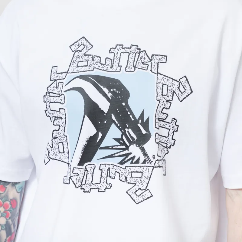 Butter Goods Hammer T Shirt White-4