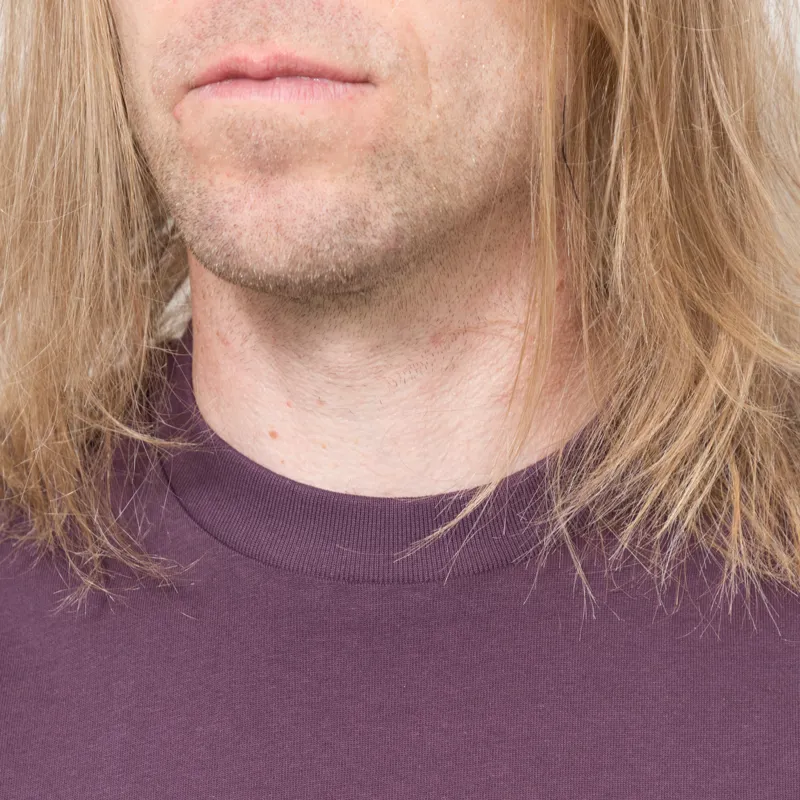 Butter Goods Drummer T Shirt Eggplant-3