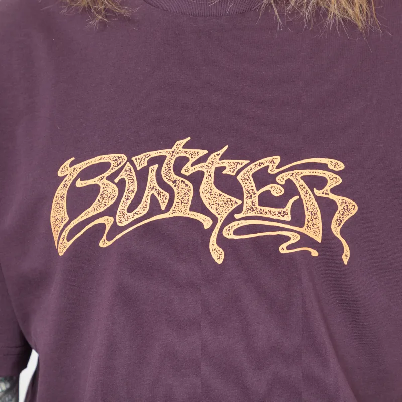 Butter Goods Drummer T Shirt Eggplant-4
