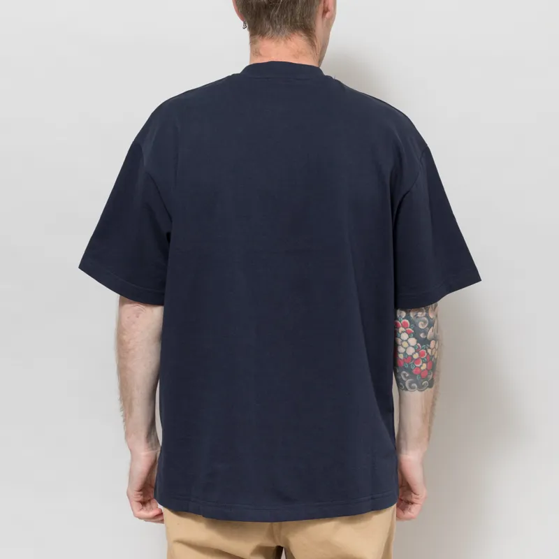 Butter Goods Paint T Shirt Navy-2