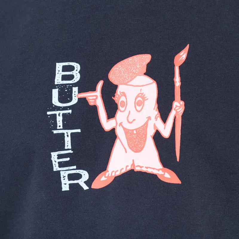 Butter Goods Paint T Shirt Navy-4