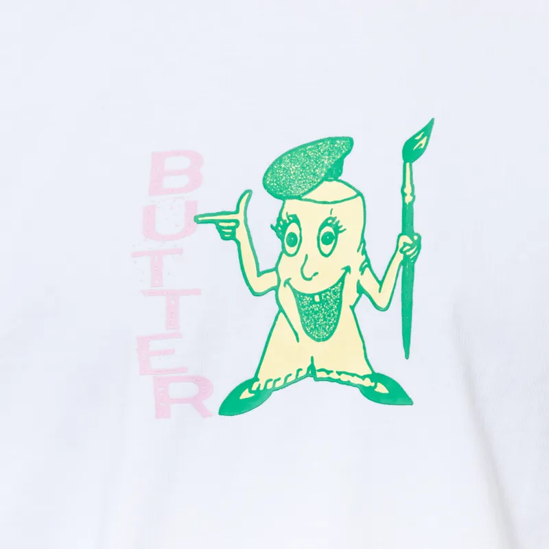 Butter Goods Paint T Shirt White-4