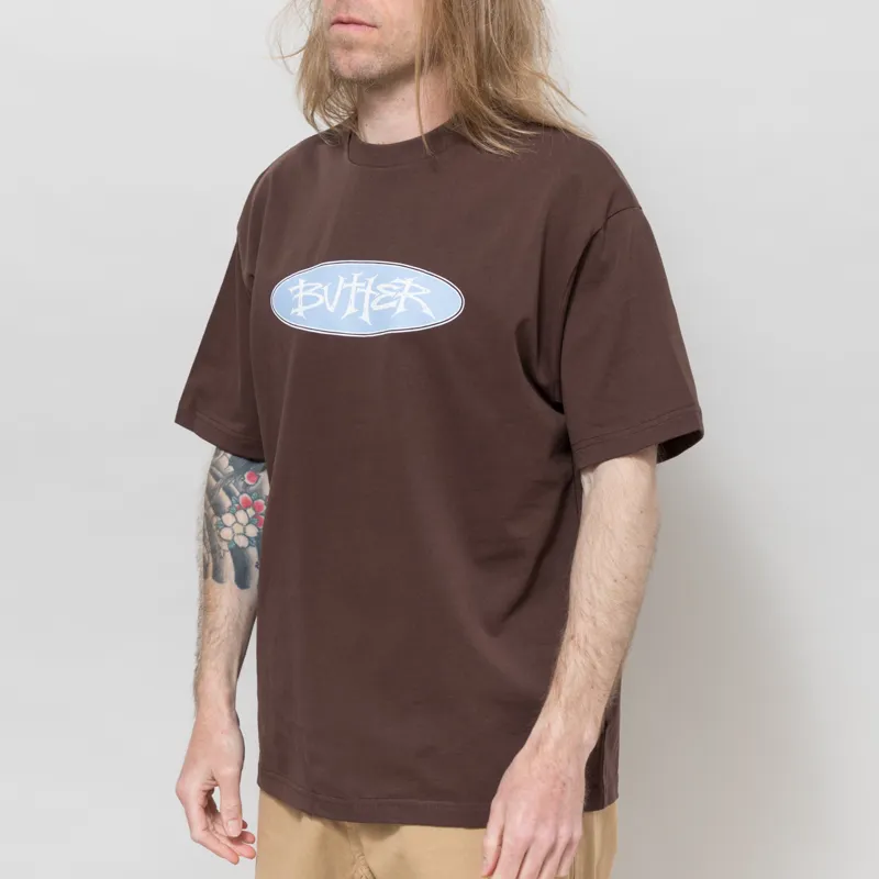 Butter Goods Tide T Shirt Chestnut-1