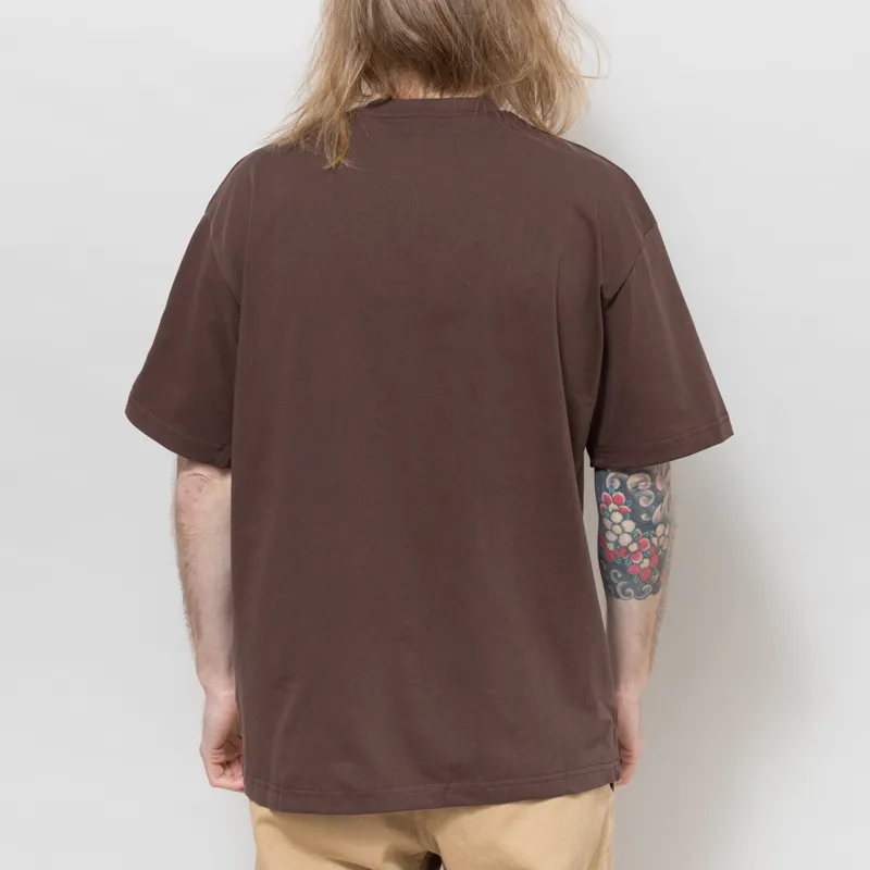 Butter Goods Tide T Shirt Chestnut-2