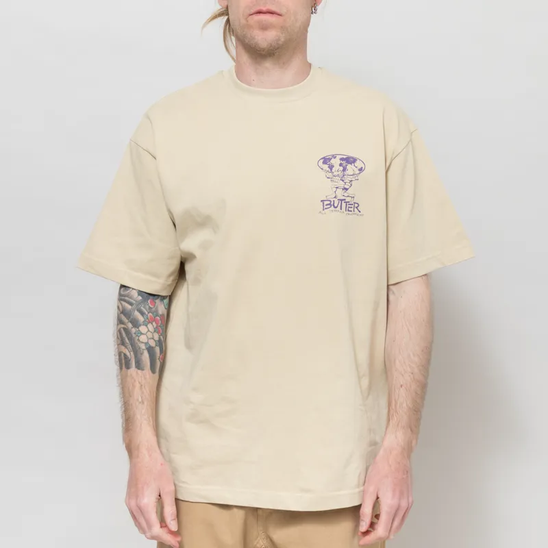 Butter Goods Terrain T Shirt Bone-1