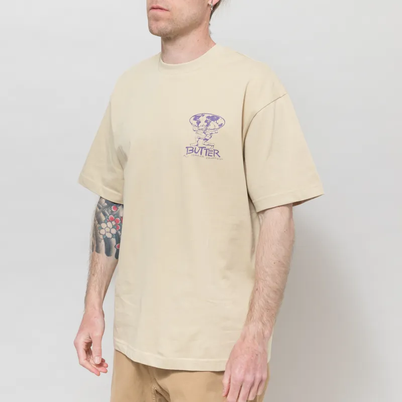 Butter Goods Terrain T Shirt Bone-2
