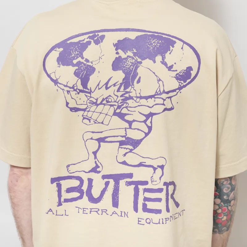 Butter Goods Terrain T Shirt Bone-3