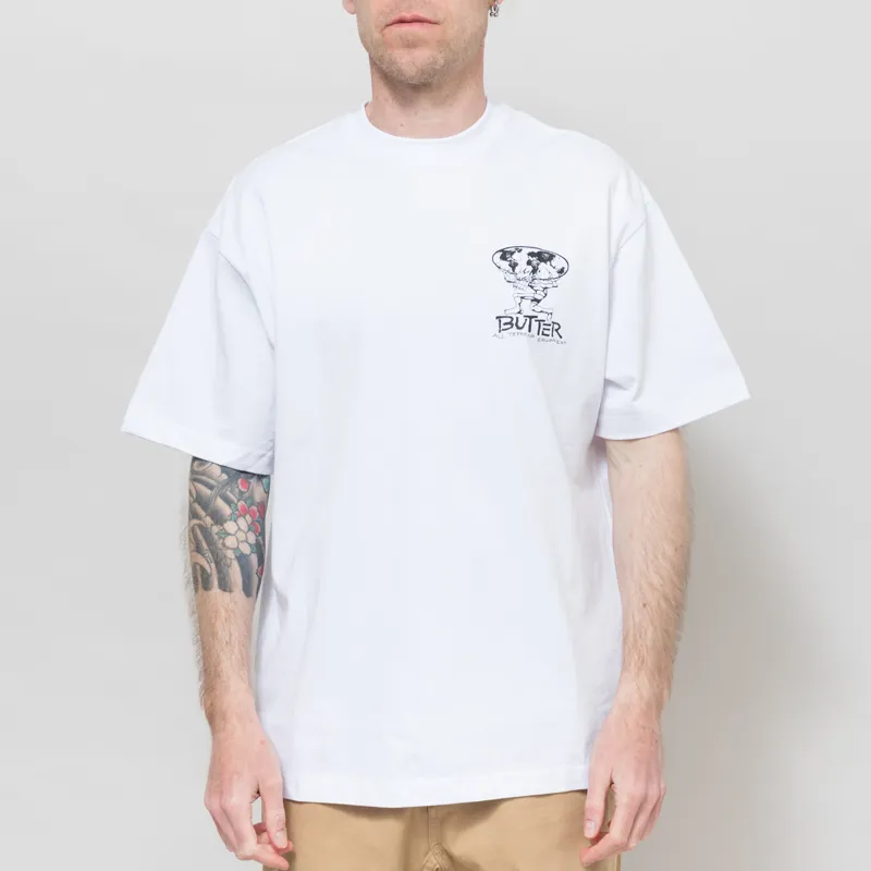 Butter Goods Terrain T Shirt White-2