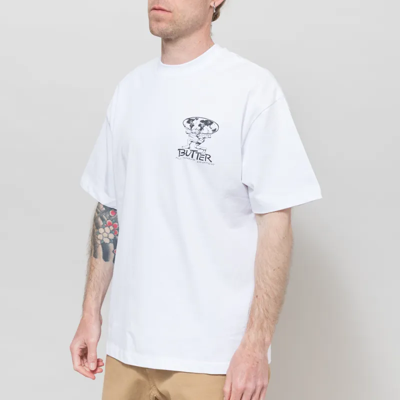 Butter Goods Terrain T Shirt White-1