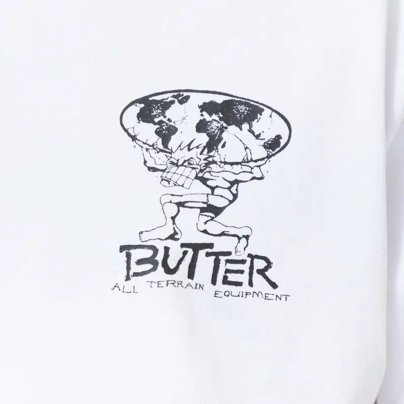 Butter Goods Terrain T Shirt White-4