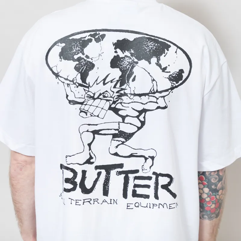 Butter Goods Terrain T Shirt White-3