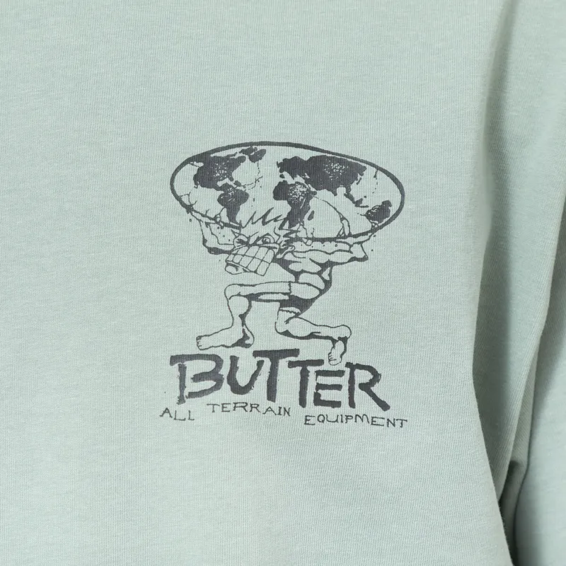 Butter Goods Terrain T Shirt Dull Mint-4