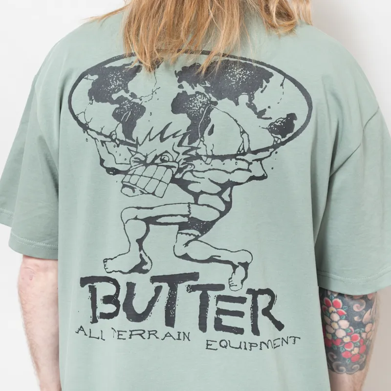 Butter Goods Terrain T Shirt Dull Mint-3