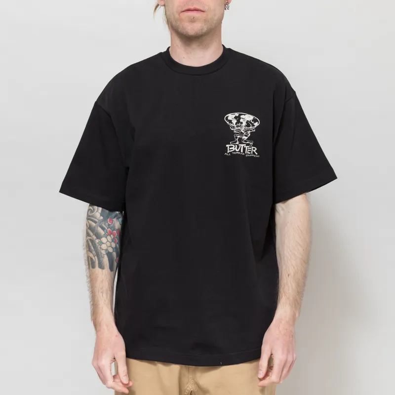 Butter Goods Terrain T Shirt Black-2