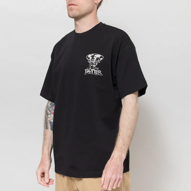 Butter Goods Terrain T Shirt Black-1