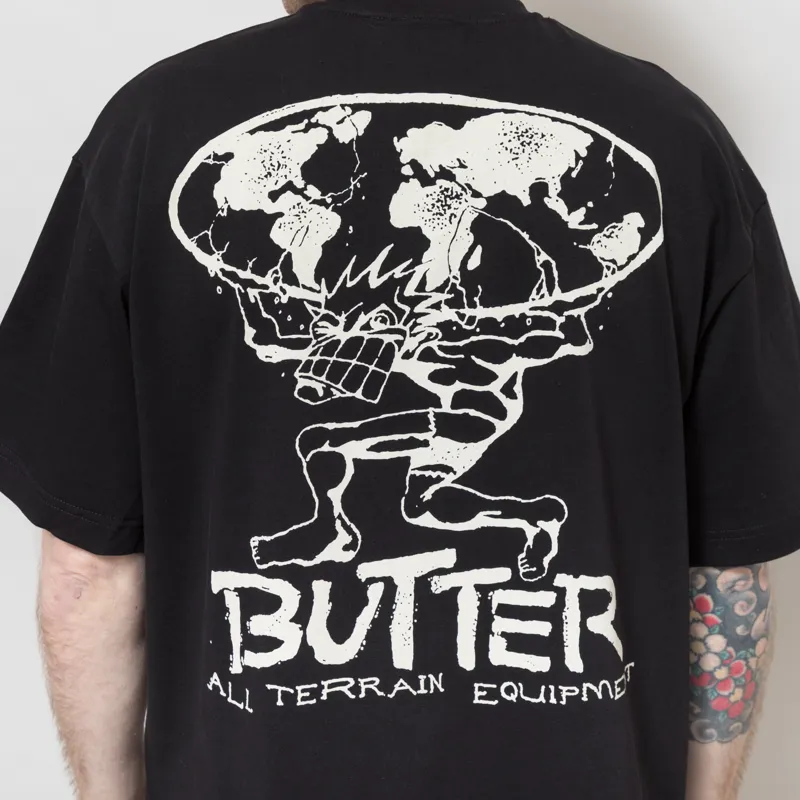 Butter Goods Terrain T Shirt Black-3