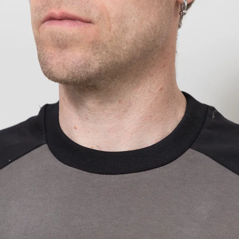 Butter Goods Stars Raglan T Shirt Black Grey-3