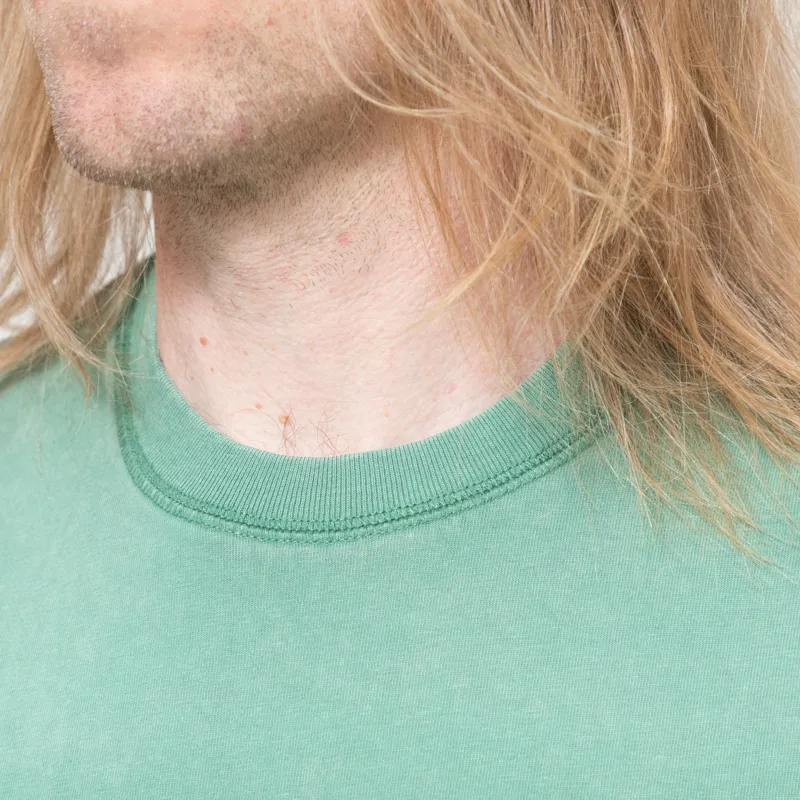 Butter Goods Jive Overlock Stitch T Shirt Distressed Jade-3