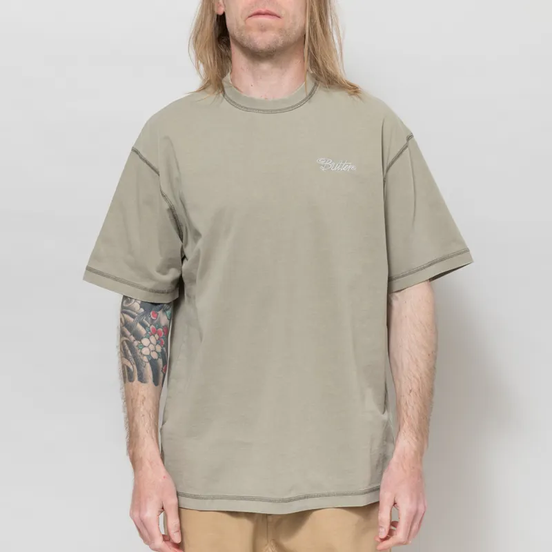 Butter Goods Jive Overlock Stitch T Shirt Distressed Cove