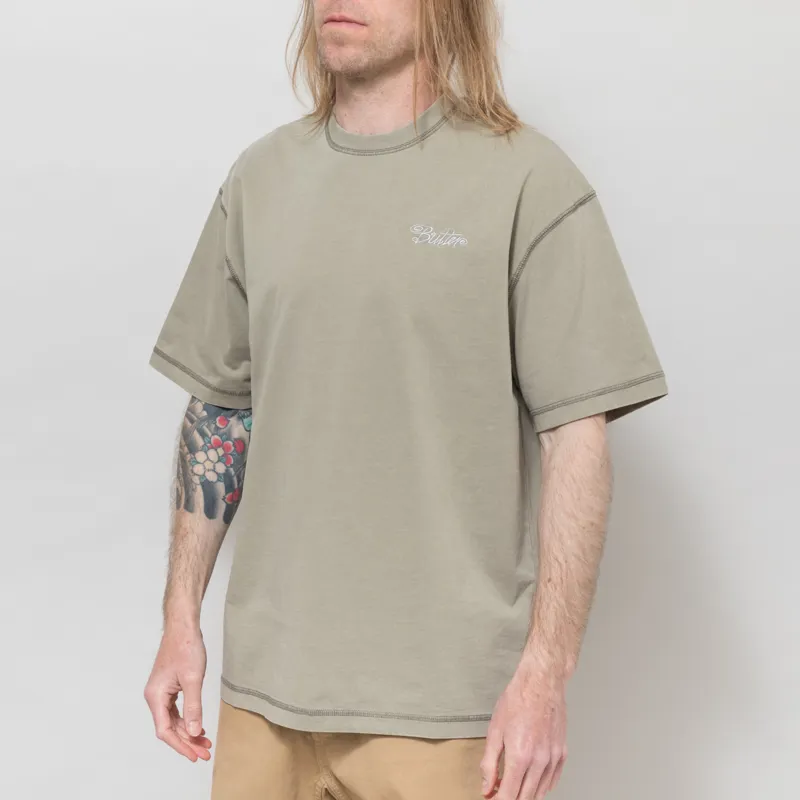 Butter Goods Jive Overlock Stitch T Shirt Distressed Cove-1